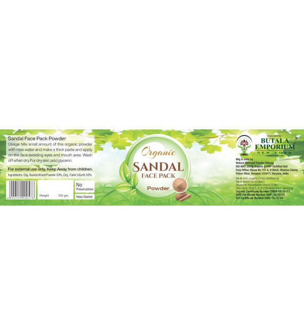 Organic Sandalwood Face Pack