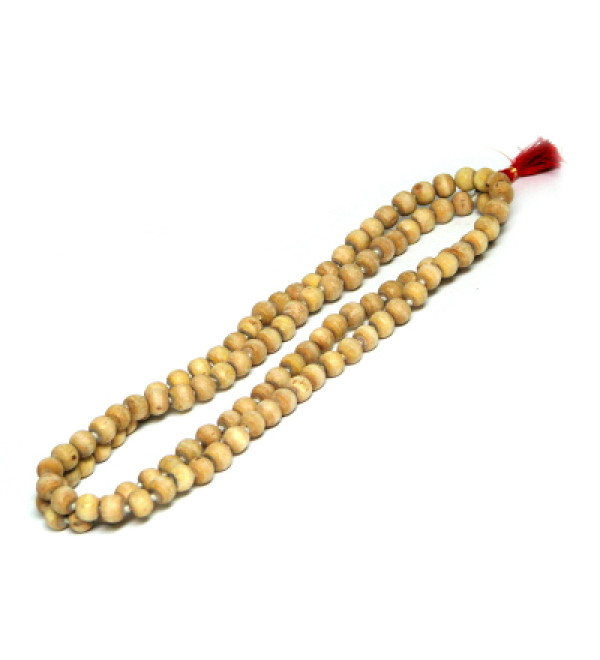 Japa Mala: Tulsi White 108 Beads