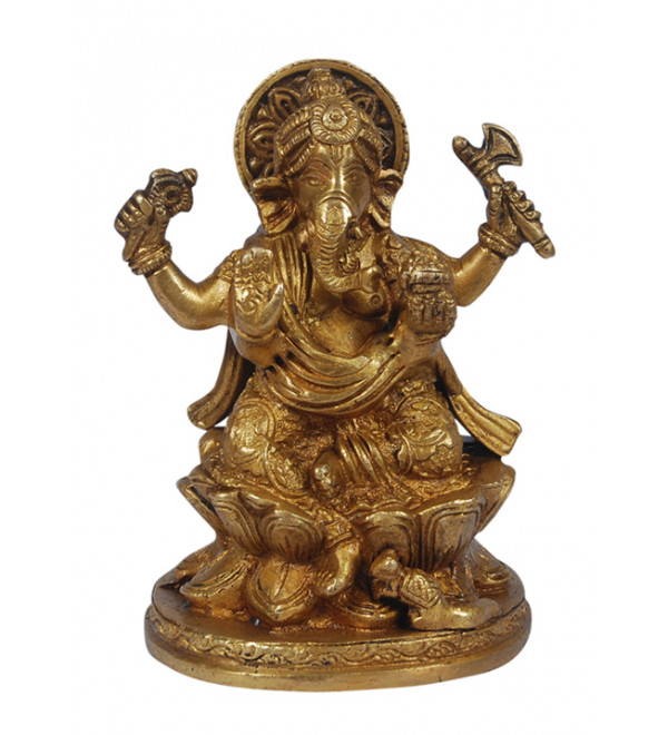 Brass Ganesh 5"