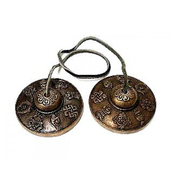 Brass Manjira (Cymbals) (Tibetan)