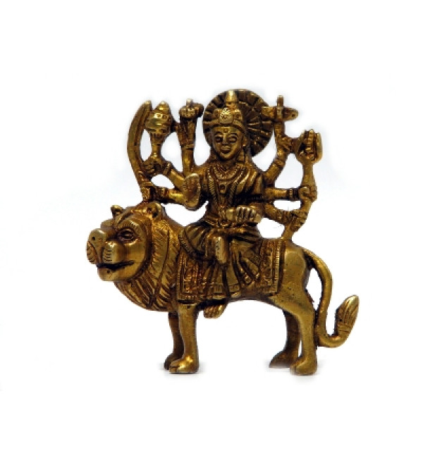 Brass Durga Mata 3 1/2".