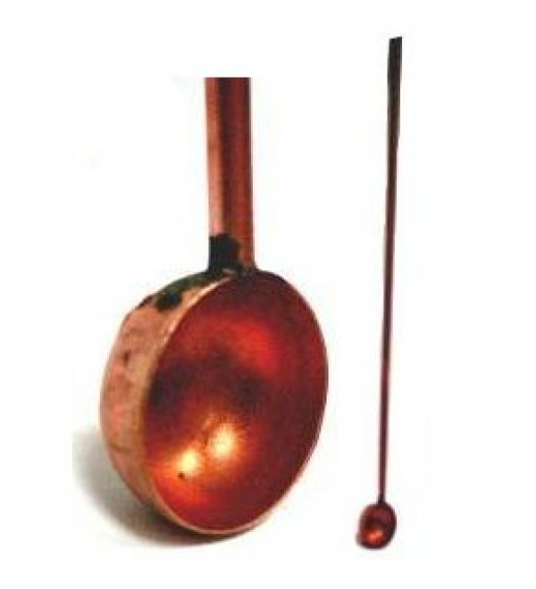 Copper Spoon with Long Handle for Hawan